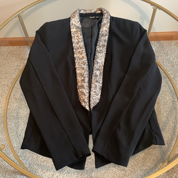 A.N.A. Open Blazer with sequined collar - Picture 13 of 16